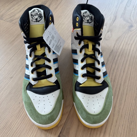 Size 11.5 - Adidas Hebru Brantley x Rivalry Hi Fly Boy Sneaker - NWT -no box - Picture 2 of 13